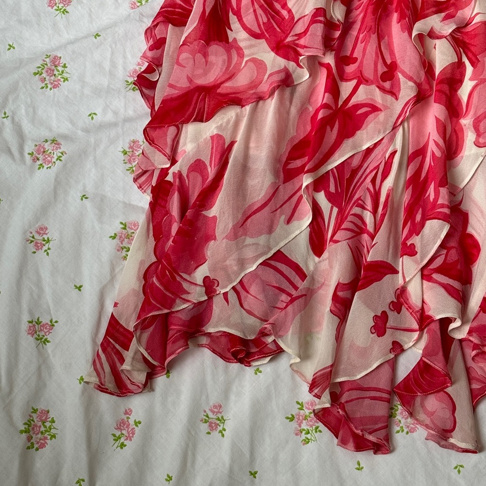 Vintage Floral Y2K Dress Gown - Picture 9 of 15
